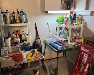 Toiletries and cleaning supplies