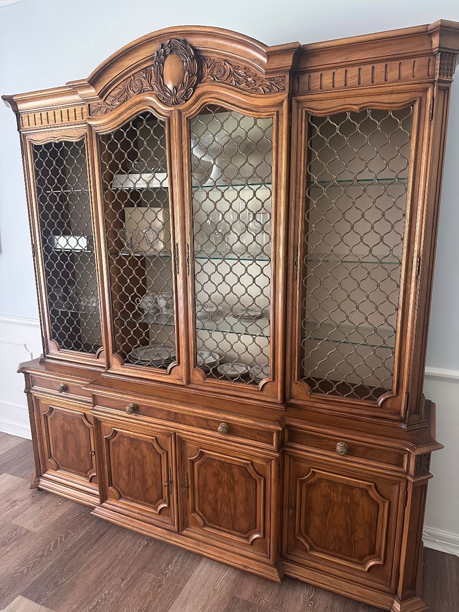 Real wood china cabinet 
