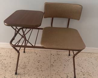 Mid-century modern gossip chair