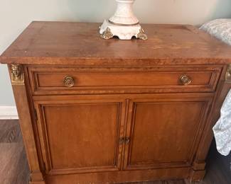 Real wood vintage nightstands (2). Part of a matching set of bedroom furniture -6 pieces total