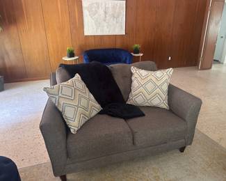 Gray loveseat