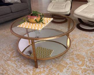 Glass/ mirrored coffee table