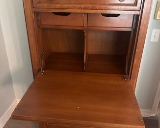 Real wood vintage dresser/secretary Part of a matching set of bedroom furniture -6 pieces total