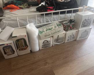 Christinas village pieces