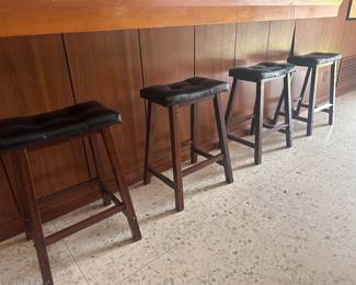 Wooden bar stools- set of 4