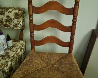 Ladderback chair. Qty 1