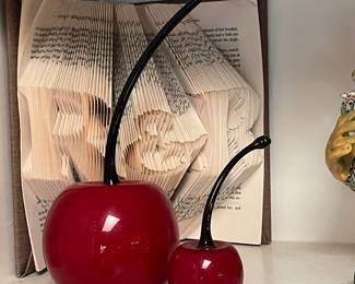 Decorative glass Cherries