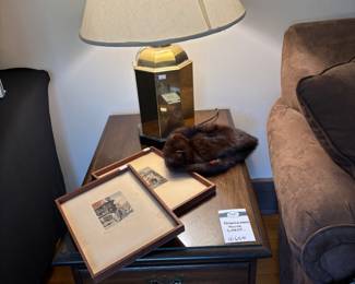 Pennsylvania House Chest, Wall Art, Vintage Hat, Table Lamp