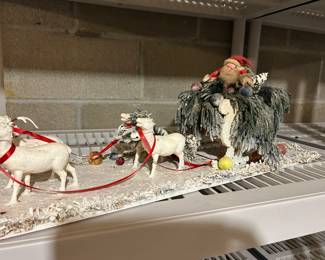 Great Vintage Santa and Sleigh