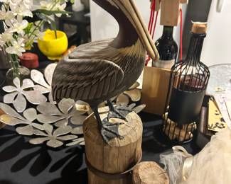 Carved Pelican by Steven Hutchinson, 1993