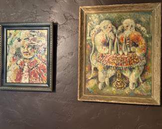 Lowell Connolly oils on canvas