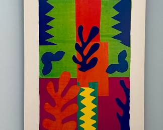 Matisse Cut Outs mounted poster