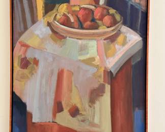 George A. Peterson still life oil on canvas