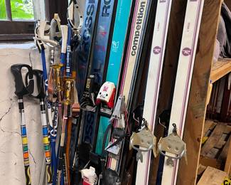 Skis and ski poles - Rossignol, Asnes, Competition, and Atomic 