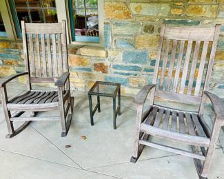 Teak rockers (4 available)