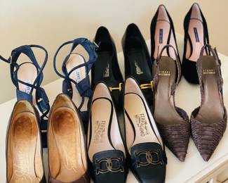 Ferragamo, Jimmy Choo, Stuart Weitzman 