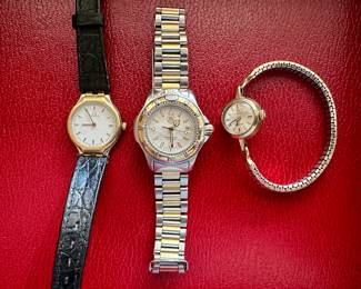 Women's watches (Omega and Tag Heuer)