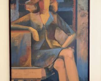 George A. Peterson oil on canvas