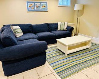 Slip Covered Sectional