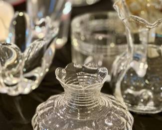 William Yeoward, Baccarat, Orrefors, Simon Pearce and other crystal decor