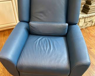 American Leather swivel recliner.  