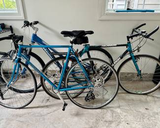 Bicycles including vintage Alpine custom frame