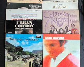 Lots of record albums
