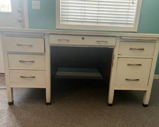 Wooden desk. Project piece with good bones. Available for presale. Text 407-448-3093.