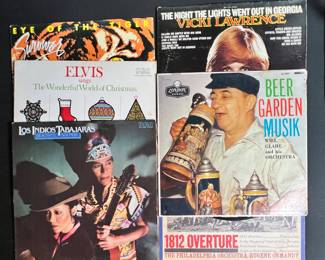 Lots of record albums