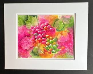 Original artwork by Nancy Larkin. Nancy was a long-time member of the Artist League of Orange County, and president of the Central Florida Watercolor Society. Nancy took first place in their juried Tri-State competition in 2008. Nancy's works can be seen in local galleries and in North Carolina.