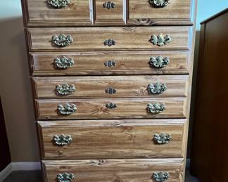 Chest of drawers (5). L-34in, W-16in, H-49in. Available for presale. Text 407-448-3093.