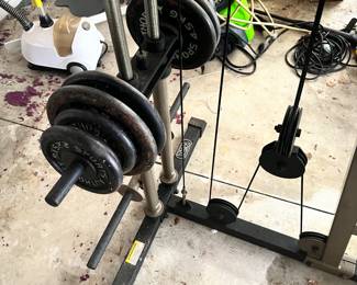 Total Service America "TSA" weight bench and weights available for presale. Text 407-448-3093.