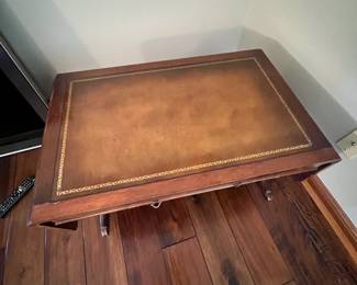 Expandable table. L-34 and 48, W-21, H-17. Available for presale. Text Sara at (407) 448-3093.