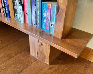 Bookcase. Handcrafted by homeowner. L-63, W-11, H-38. Available for presale. Text Sara at (407) 448-3093.