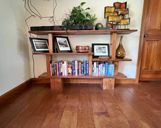 Bookcase. Handcrafted by homeowner. L-63, W-11, H-38. Available for presale. Text Sara at (407) 448-3093.