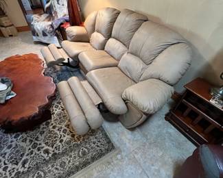 Leather sofa. L-95, W-42, H-40. Available for presale. Text Sara at (407) 448-3093.