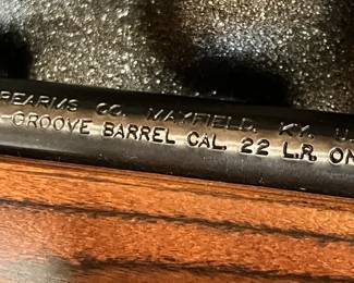 Marlin Model 60 micro-groove 22 cal & case & ammunition.