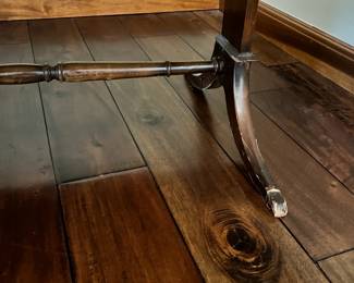 Expandable table. L-34 and 48, W-21, H-17. Available for presale. Text Sara at (407) 448-3093.