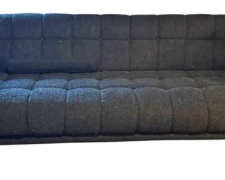 Mid Century Modern Navy Blue Sofa