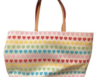 Dooney Bourke Fabric Heart Tote Bag