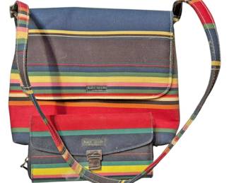 Kate Spade Striped Shoulder Bag Wallet