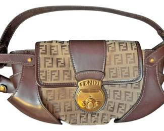 Fendi Zucchino Compilation Shoulder Bag