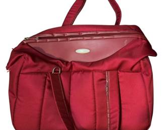 Red Samsonite Tote Duffle Bag