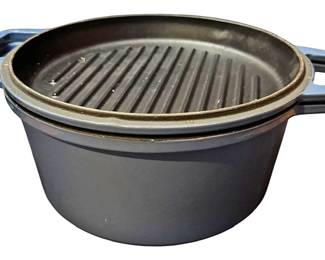 Blue Misen 7 Qt. 2in1 Dutch Oven