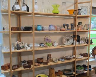 Home decor for all tastes! includes Murano glass, vintage wooden bowls and boxes, signed pieces, handblown glass art and more!