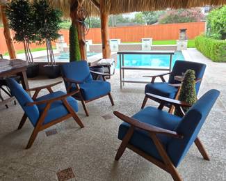 Mid-century modern styled chairs - set of 4 available