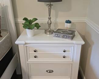 Bedroom #2 - nightstand (1 of 2) - lots of lamps to choose from.  