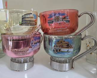 vintage expresso cups circa 1950s-1960s