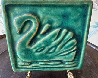 Swan Tile Pewabic Pottery