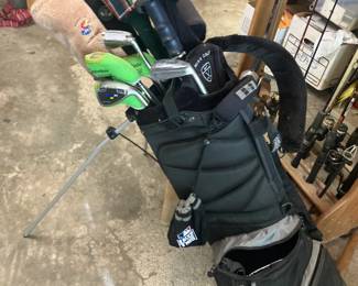 Set of golf clubs